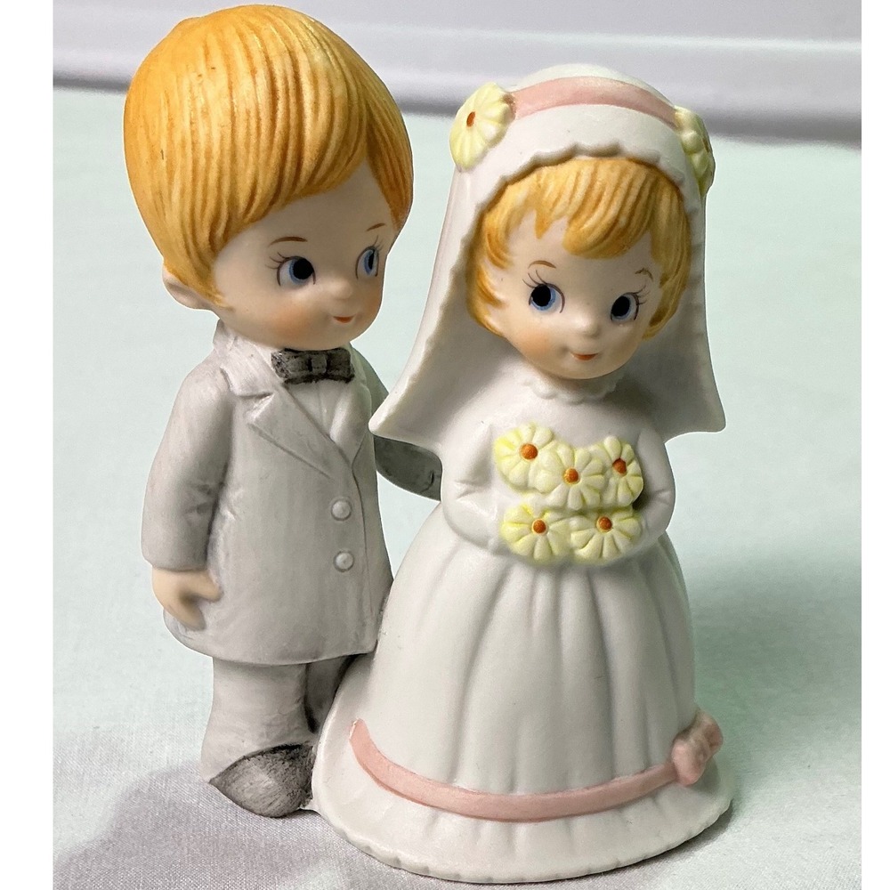 Vintage Lefton Christopher Collection‎ Bride Groom Figurine 1982 #04466